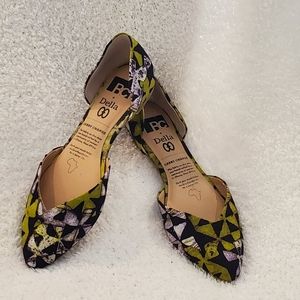 D orsay printed flats